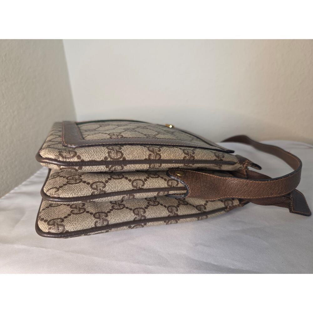 SOLD Gucci GG Supreme Web Stripe Crossbody Shoulder Messenger Bag Vintage - Picture 7 of 16